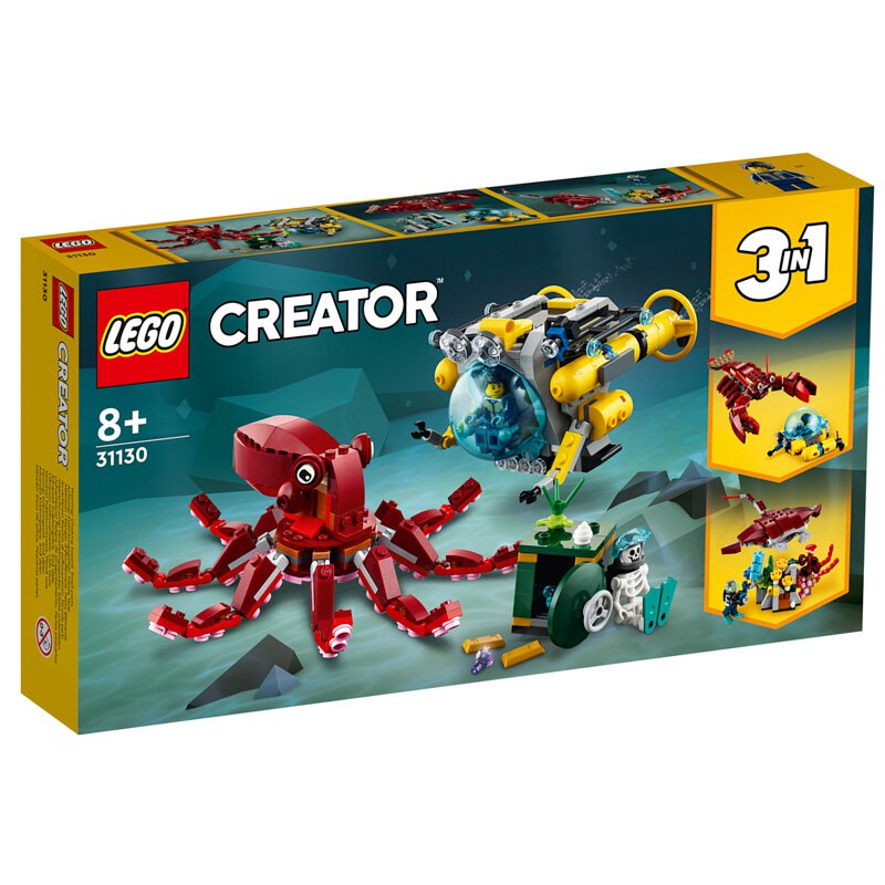 【台中OX創玩所】 LEGO 31130 創意三合一系列 海底尋寶任務 CREATOR 3in1 樂高