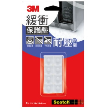 3M 緩衝保護墊 透明方型 透明圓型