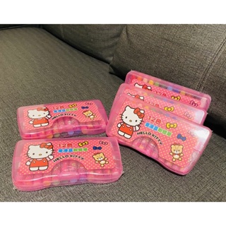 Sanrio三麗鷗Hello Kitty /凱蒂貓/12色果凍盒/粉蠟筆