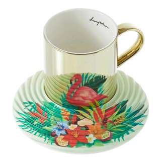 LUYCHO On Flowers系列 鏡面倒影杯組 紅鶴 (250ml)