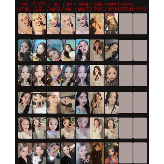 (g)i-dle i burn hwaa ラッキーカード GIDLE I BURN hwaa 火花 ラッキーフォトカード トレカ G)I-DLE｜韓国4枚