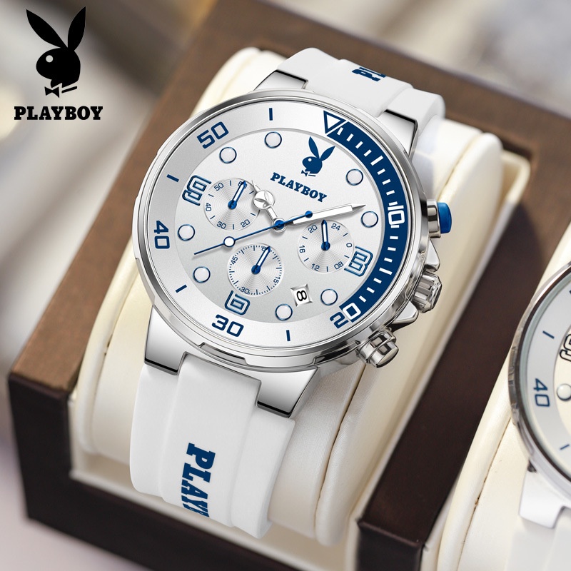 【下單當天出貨】 PLAYBOY 3036 國際品牌手錶 潮流 商務 休閒 多功能 運動 計時 男士手錶 2022新款（