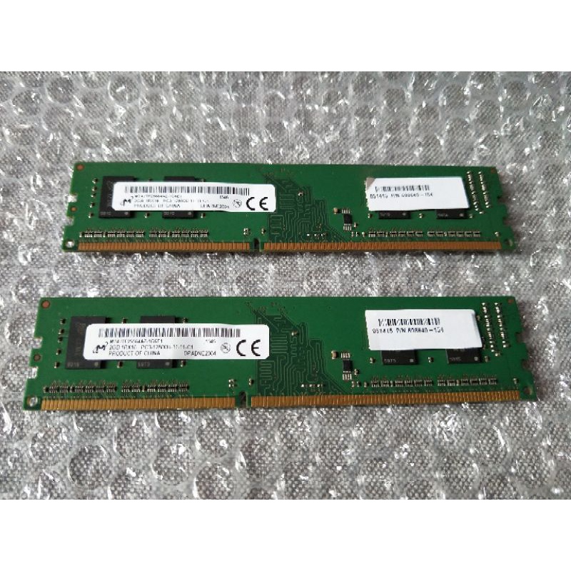 鎂光 桌機記憶體 DDR-3 2GB*2. pc3-12800u-11