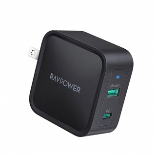 台灣現貨 RAVPower 65W GaN氮化鎵 PD快充 快速充電器 旅充頭 Type-C 1C 1A 雙孔充電器