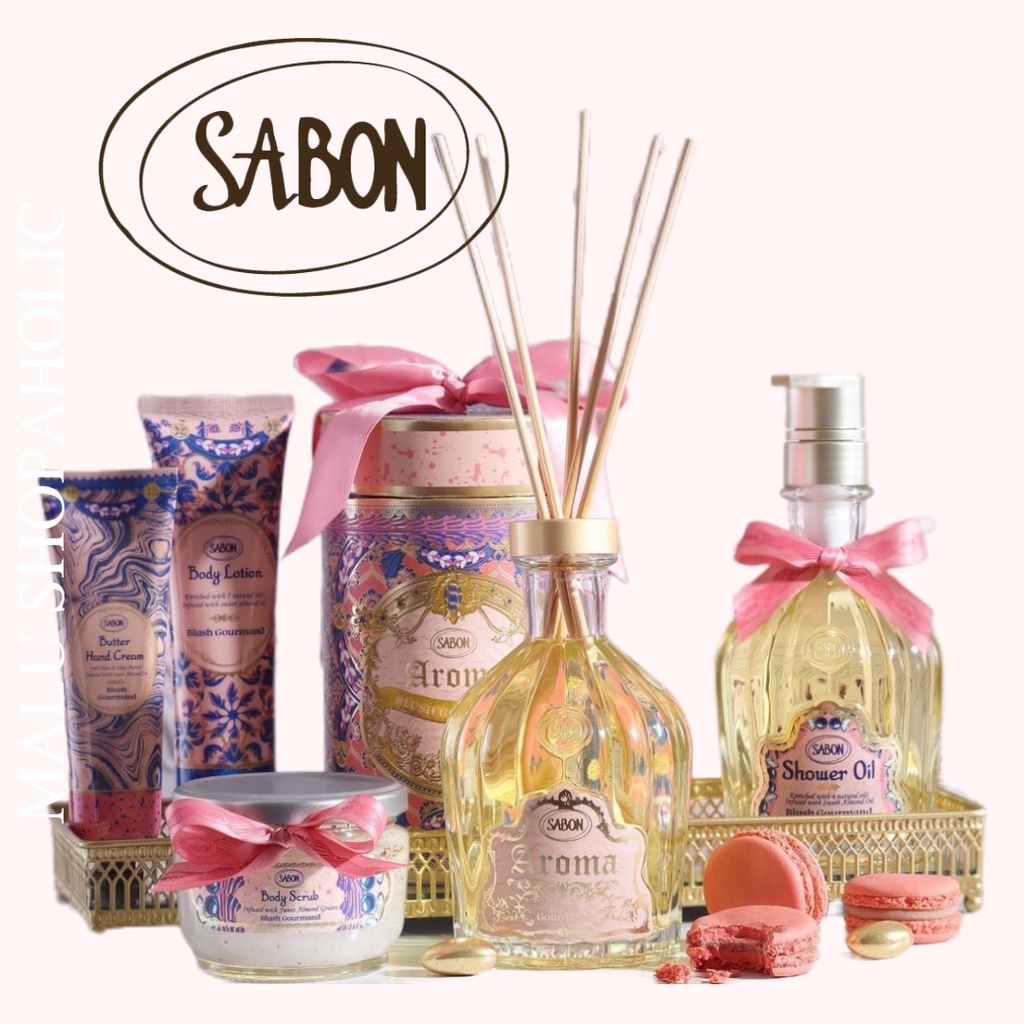 ✈️現貨在台 SABON 幸福饗宴 Blush Gourmand 沐浴油 磨砂膏 身體乳液 沐浴球 三部曲 擴香