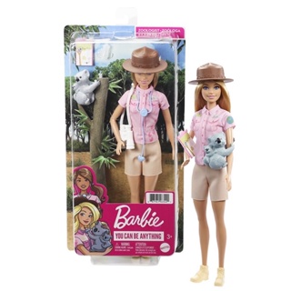 美泰兒 芭比動物學家 無尾熊照護員 Barbie 芭比 娃娃 女孩 Mattel 動物 代理版