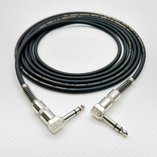 臺製 手工 6.3 TRS L型 雙彎頭 一彎一直 直角 麥克風線 6.3mm 立體轉立體 跳線