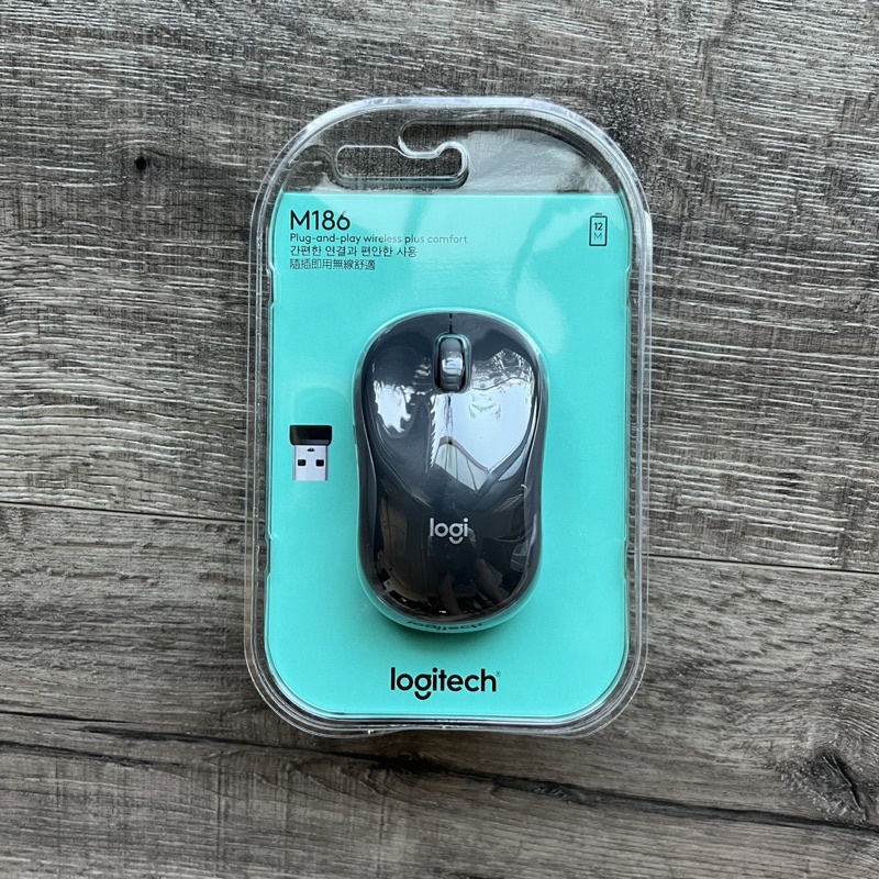 羅技 M186 無線滑鼠 logitech 無線滑鼠 羅技滑鼠 全新公司貨