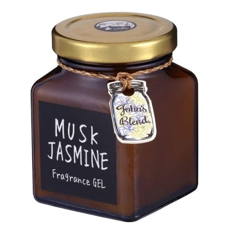 日本 John′s Blend MUSK JASMINE 麝香茉莉 棕色版 芳香凝膠 / 芳香膏 (135g) 化學原宿