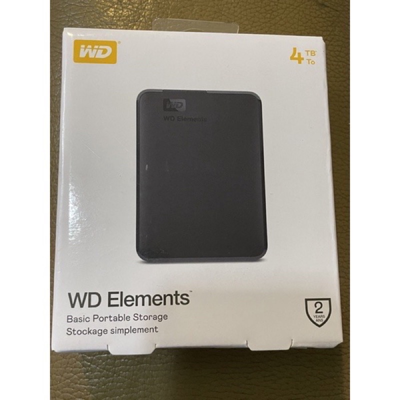 全新未拆封 WD Elements 4TB 2.5吋行動硬碟