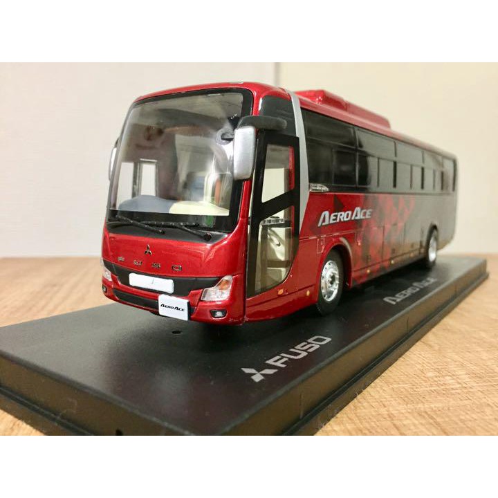 八田元氣小棧:日版 全新品 Mitsubishi Fuso Aero Ace 三菱 遊覽車 巴士模型 1/43