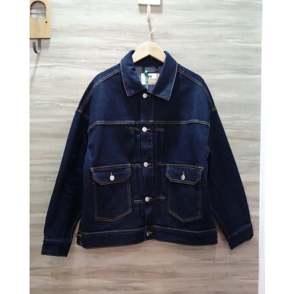 日本品牌【OMNES】海軍藍牛仔外套(全新)