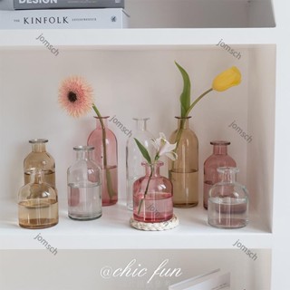 臺灣公司 嘉義出貨 小花瓶 花瓶擺件 簡約 客廳裝飾 水培花瓶 插花花瓶 ins風 乾花花器 北歐 玻璃花器透明桌面裝飾
