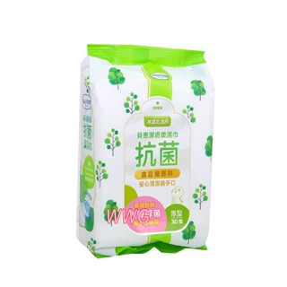 Baan 貝恩潔膚抗菌柔濕巾 30抽(單包裝)國際級EDI超純水裝置，品質穩定，純淨安心