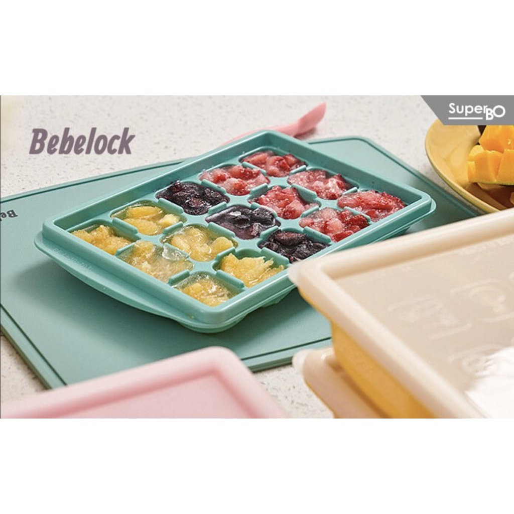 【蘋果樹藥局】BeBeLock 副食品冰磚盒 15g/50g/150g 15格/6格/4格 三色可選