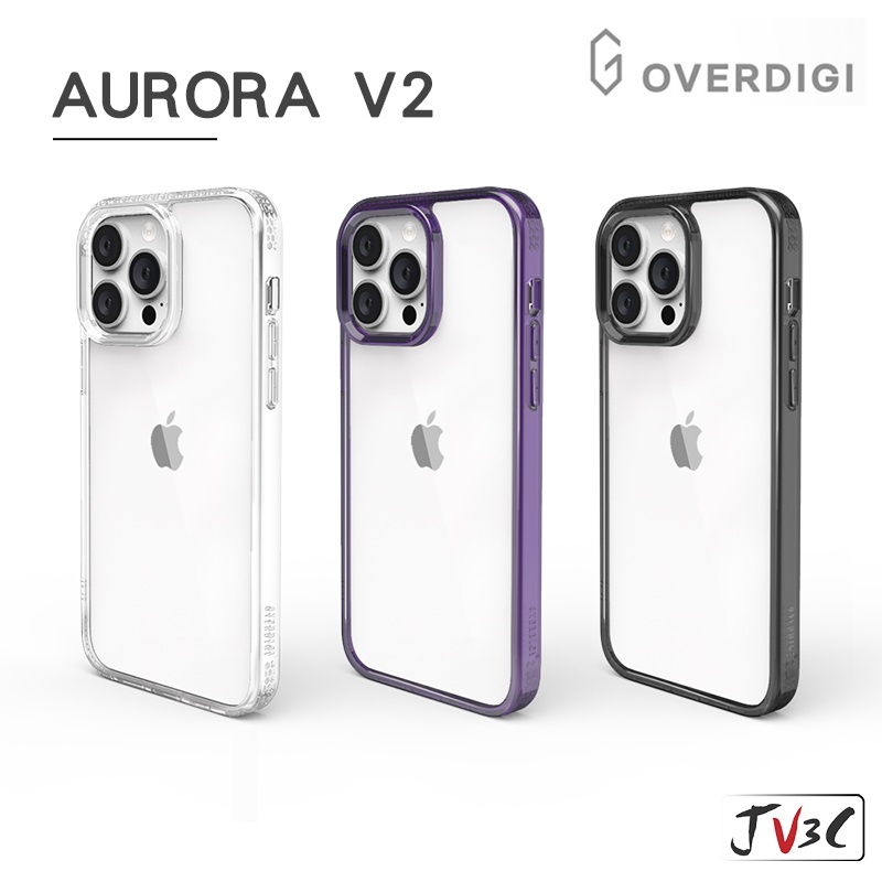 OVERDIGI AURORA V2 雙料防摔 適用於 iPhone 15 Pro Max 14 13 12 手機殼