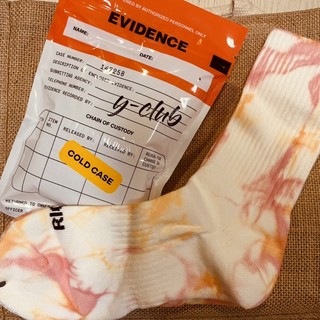 Yusuf Tie dye Socks渲染橘