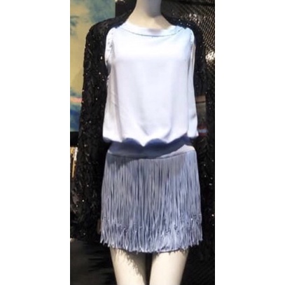 🉐️特價🉐️設計師品牌黃淑琦267藍色流蘇小禮服洋裝