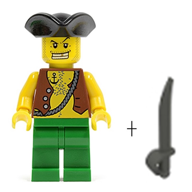 玩樂趣 LEGO樂高 6240 海盜系列 Pirate二手人偶 pi097