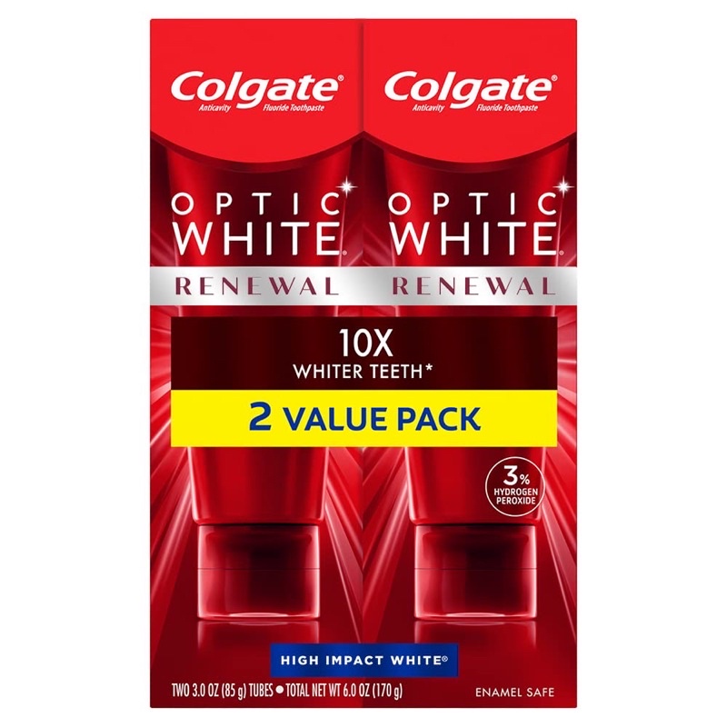 現貨速出 單條拆賣Colgate 高露潔 Optic White Renewal 琺瑯質強化牙齒美白牙膏
