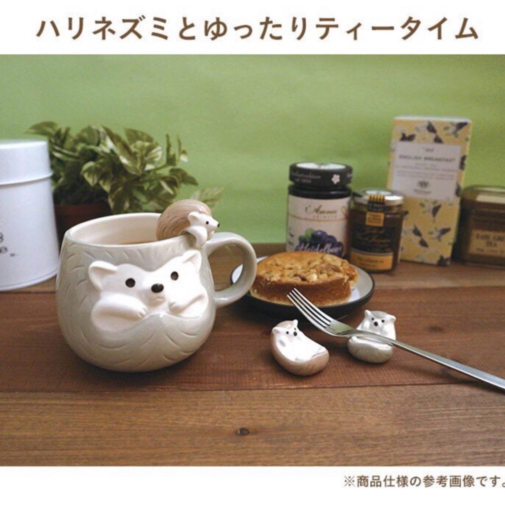 【靚。日雜】日本 🇯🇵代購✨ DECOLE concombre Harry's pot 杯子 刺蝟 馬克杯 杯緣子 湯匙