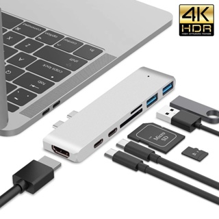 Usb 3.1 Type-C 集線器轉 HDMI 兼容適配器 4K Thunderbolt 3 USB C 集線器,帶