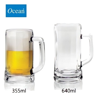 Ocean 慕尼黑啤酒杯 把手啤酒杯 保冰啤酒杯 啤酒杯 飲料杯 酒杯640ml 355ml