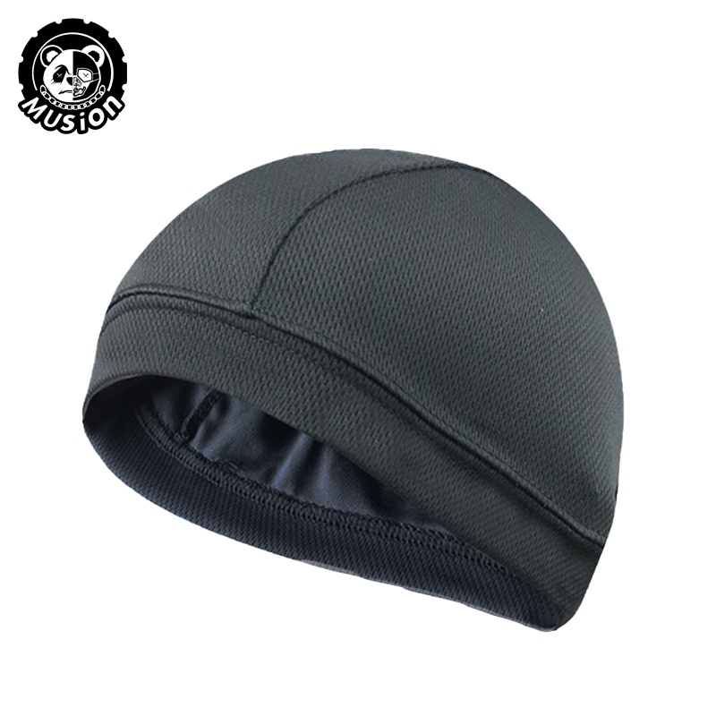 Musion COOLMAX Mesh Beanie 透氣骷髏帽吸濕排汗安全帽頭盔內襯內頭盔,適用於摩托車自行車賽車
