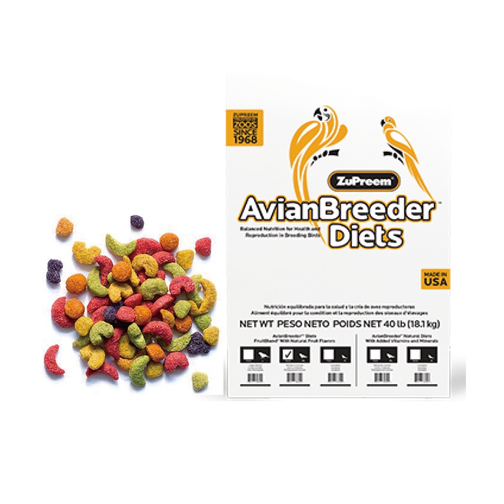 Zupreem路比爾 原廠直送 水果滋養大餐 40磅 蔬果滋養大餐 路比爾飼料 鸚鵡飼料 鳥飼料 滋養丸 中大型鸚鵡