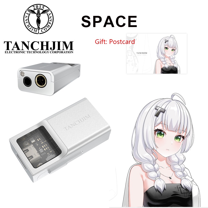 Tanchjim SPACE 便攜迷你USB DAC AMP雙CS43131芯片TYPE-C轉3.5+4.4mm耳機放大