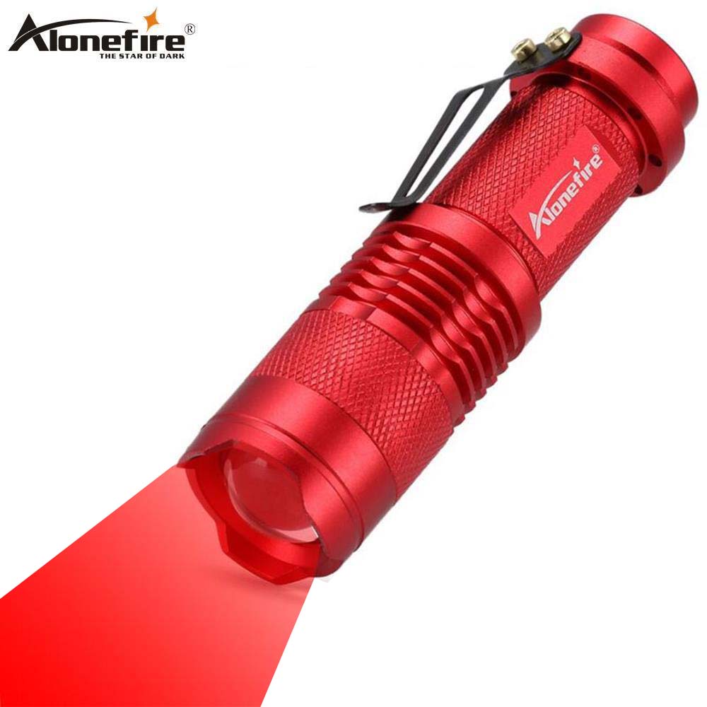 AloneFire SK68 紅燈手電筒  蜜蜂漁船酒店相機迷你探測器燈