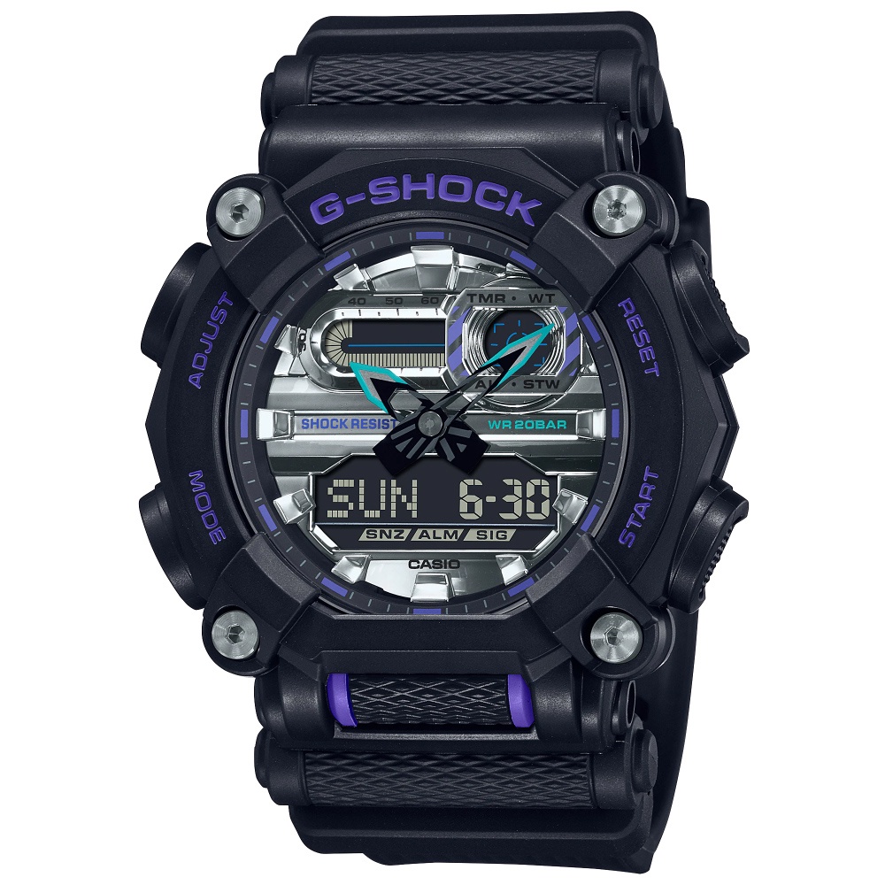 【聊聊甜甜價】CASIO G-SHOCK 工業風格雙顯腕錶 GA-900AS-1A