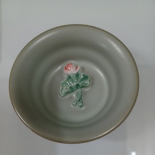 汝窯手工燒製 蓮花冰裂水晶紋瑪瑙釉茶杯