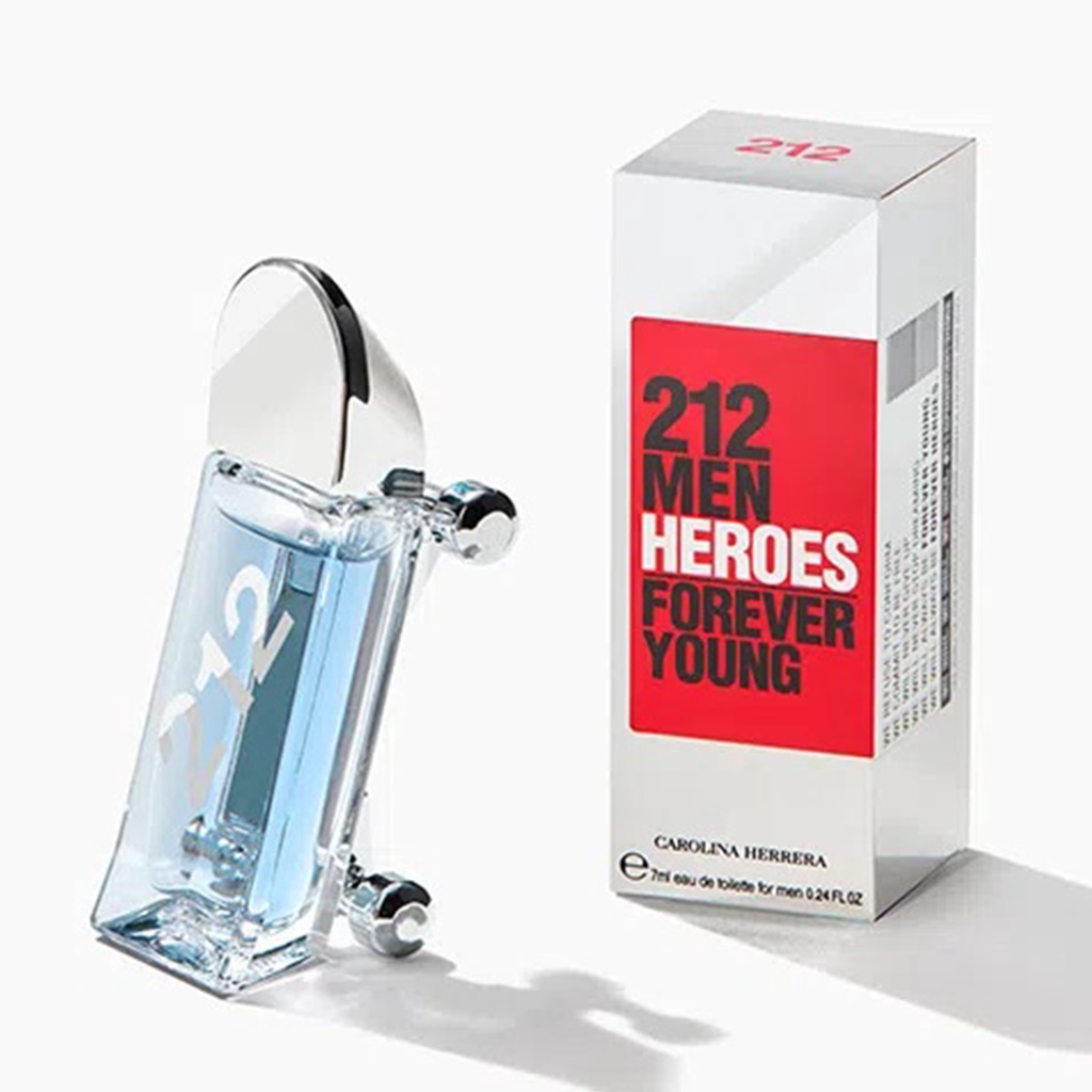 【超激敗】Carolina Herrera 滑板 男性淡香水 7ML 小香 沾式 212 Heroes
