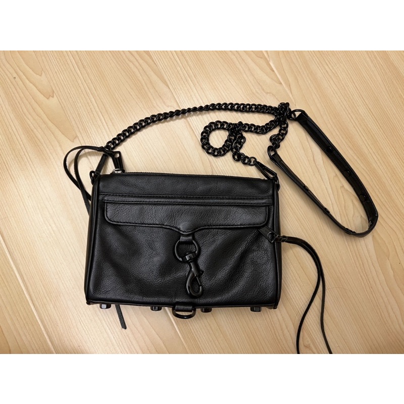 二手商品* Rebecca Minkoff MINI MAC 手拿兩用包 (黑鍊）