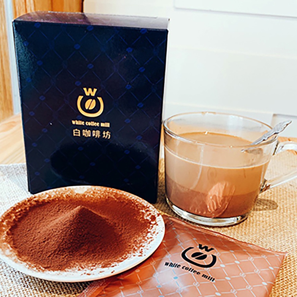 【白咖啡坊】神的食物 (無糖巧克力)白咖啡 精品禮盒-10入裝