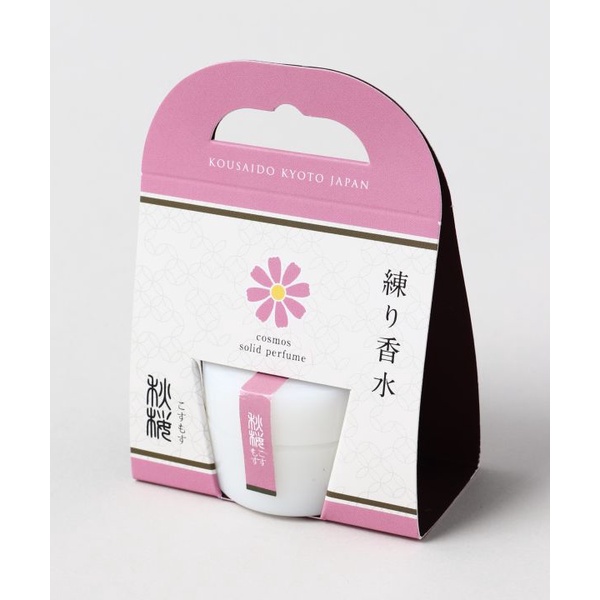 (有菫)日本 香彩堂 花香膏 花の練り香水 秋桜/椿/鈴蘭/蓮/薔薇/金木犀/桜/菫 8g【Mr.QQ】