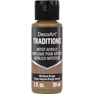 DecoArt 中米色 Medium Beige 59 ml Traditions 傳統藝術壓克力顏料 DAT38