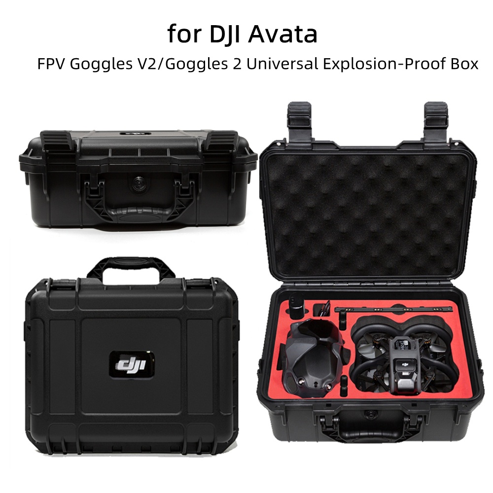 適用於 DJI Avata 防爆箱包手提箱通用 Avata 包適用於 DJI Goggles 2/V2 配件盒