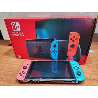 【Nintendo 任天堂】Switch電光藍 紅Joy-Con續航力加強版主機
