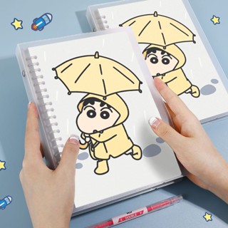 蠟筆小新筆記本 蠟筆小新活頁本 橫線本 ins方格本 ins橫線本 日系筆記本 方格本 日本筆記本 可拆卸手賬本 卡通本