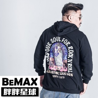 【胖胖星球】中大尺碼‧美式搖滾精神印花外套 2XL~7XL‧加大【B2802】