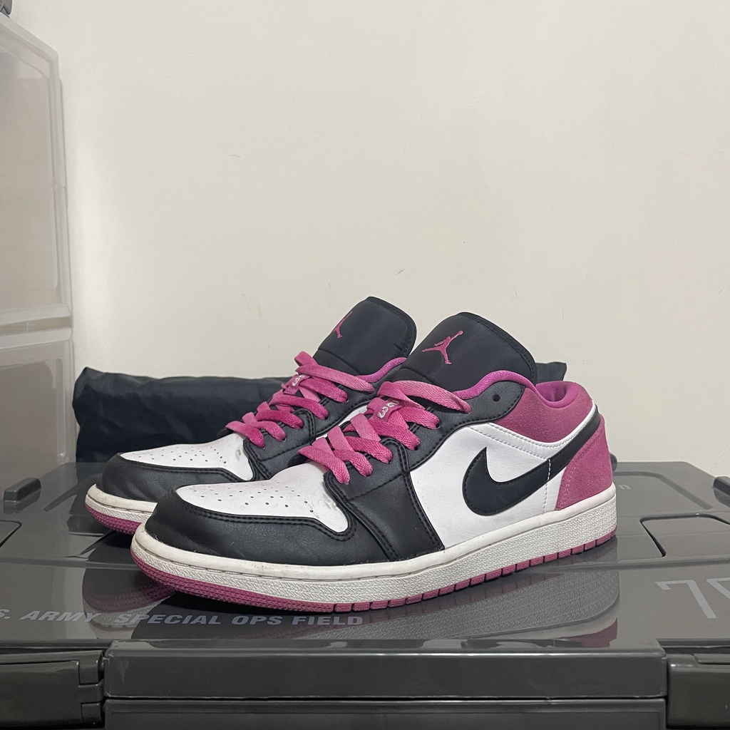 《9成新/現貨》【 Air Jordan 1 】Low Magenta CK3022-005 男鞋 白桃紅