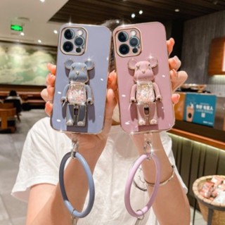 電鍍糖果熊支架手機殼 適用 三星note10 note10 note20 note20Ultra 手機殼全包防摔軟殼
