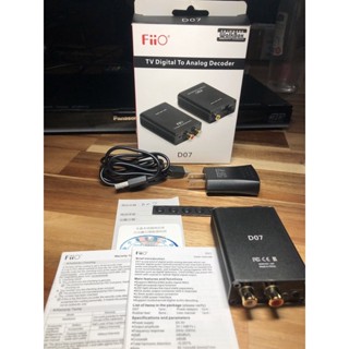 FiiO D07 二手商品 電視數位類比雙D解碼器音源轉換器