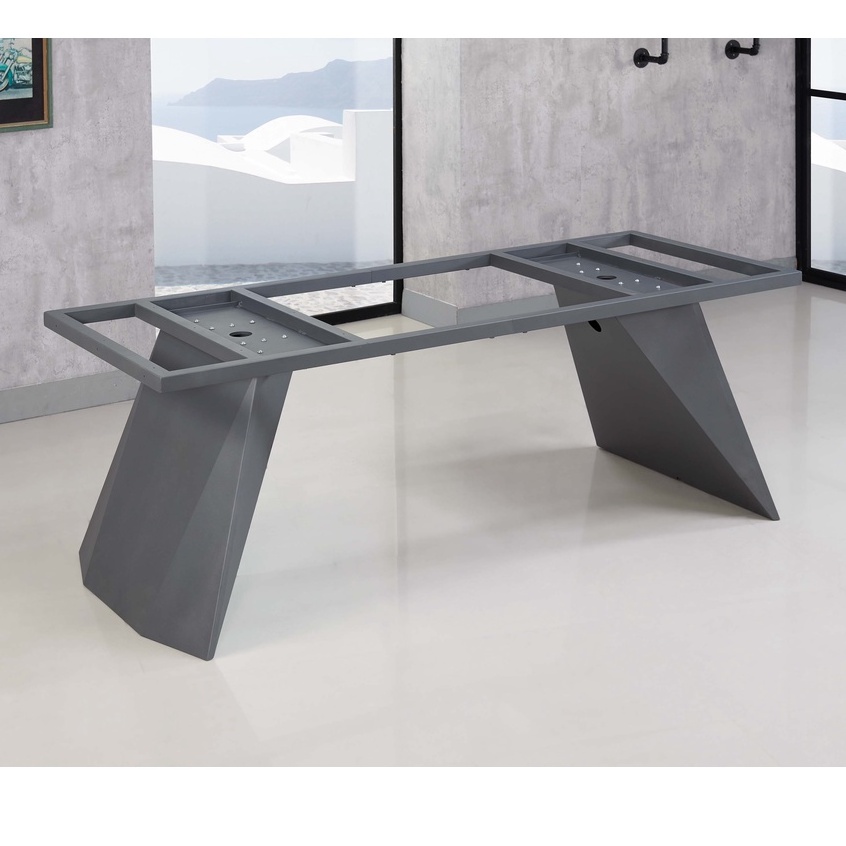 【南洋風休閒傢俱】桌腳系列-八字形桌腳鐵架 黑鐵腳 (SB368-1)