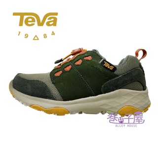 TEVA 童鞋 Arrowood 2 Low WP 防水牛皮機能運動休閒鞋 登山鞋 [TV1093991]昆布綠 巷子屋