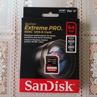 【全新品】SanDisk 高速記憶卡 64G Extreme PRO UHS-II SDXC SD 300MB U3