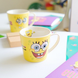 【海綿寶寶】🇯🇵日本商品 海綿寶寶陶瓷馬克杯 SpongeBob 大臉馬克杯 日落小物 生日禮物