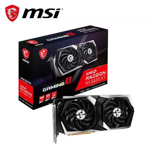 (聊聊享優惠) 微星MSI Radeon RX 6600 XT 8G GAMING X AMD顯示卡(台灣本島免運費)